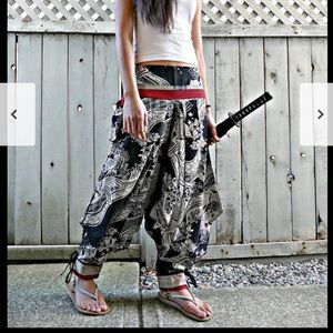 Siamurai Harem Pants - unisex.  One Size.